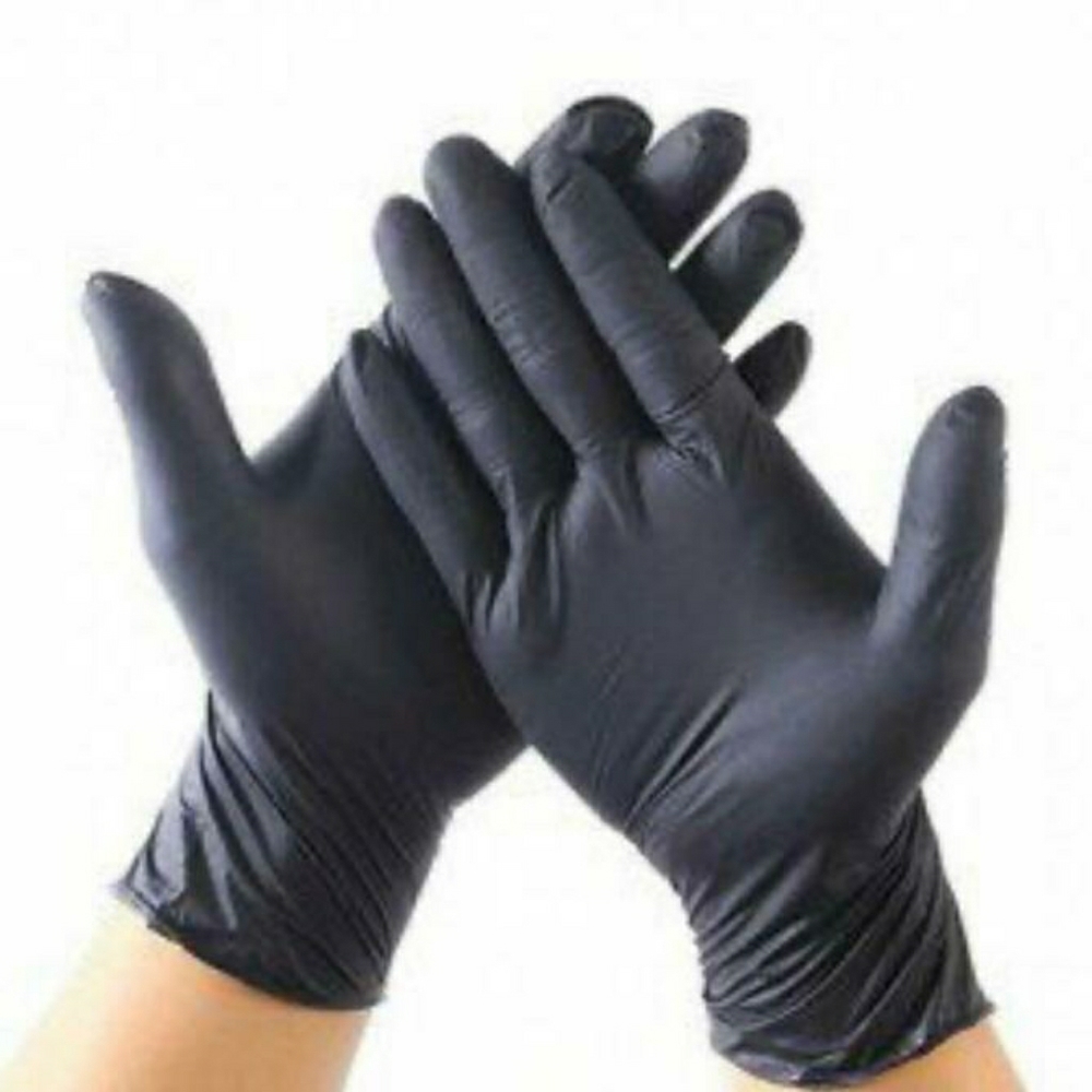Nitrile black gloves